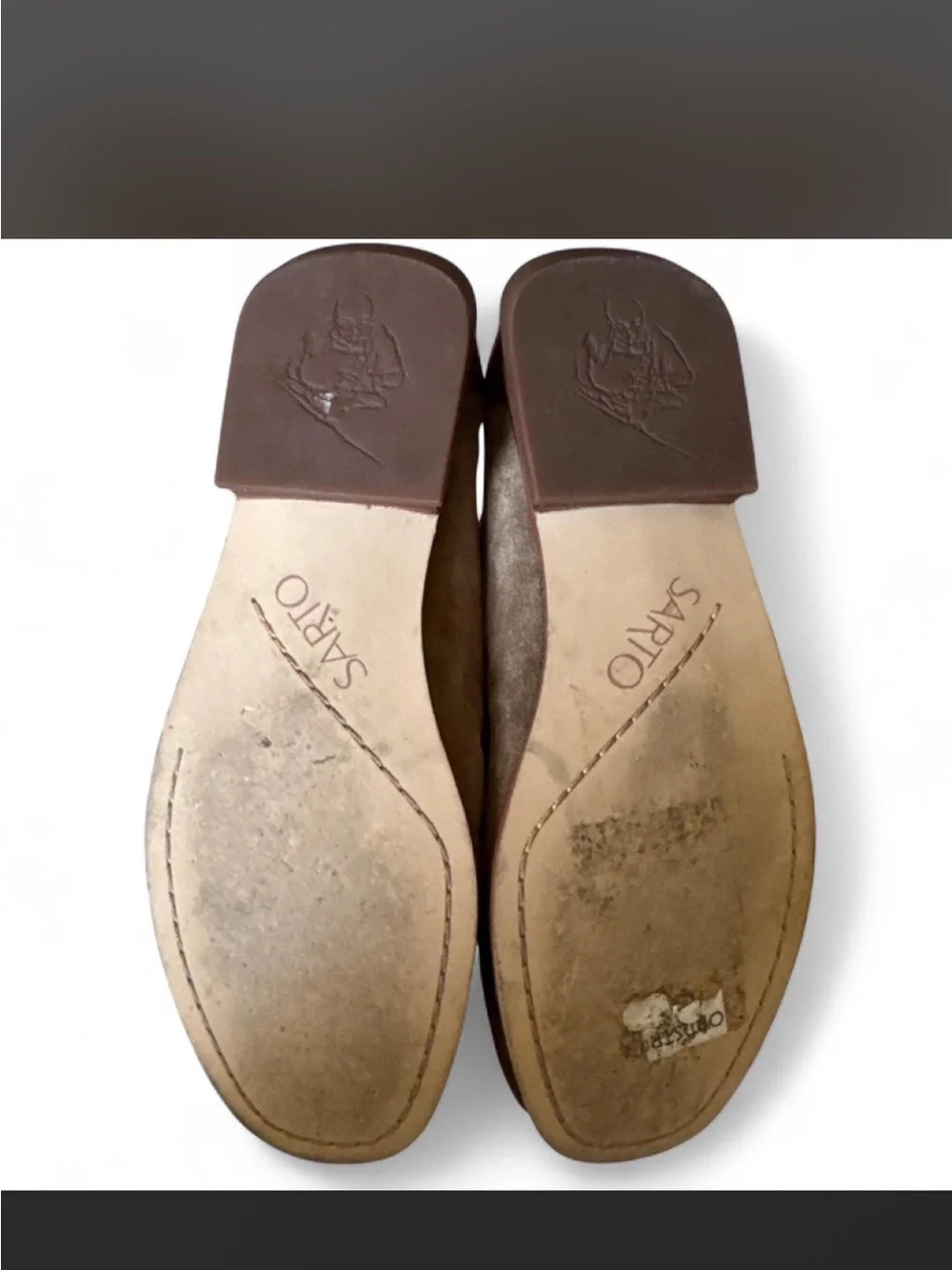 Franco Sarto Women’s Suede Loafers in Taupe